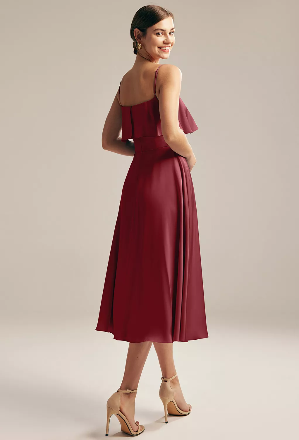 AW Morza Burgundy  Beach Wedding Guest Dresses